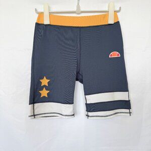 Ellesse Blue Yellow Cycling Athletic Shorts